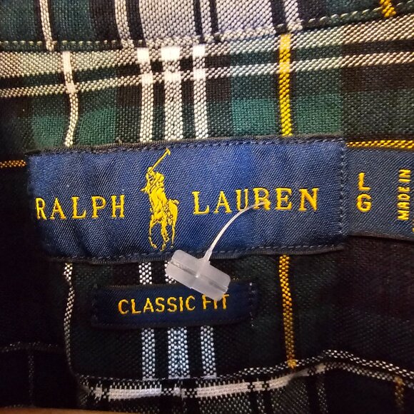 Polo Long Sleave Button Up Shirt Lg - Picture 2 of 3